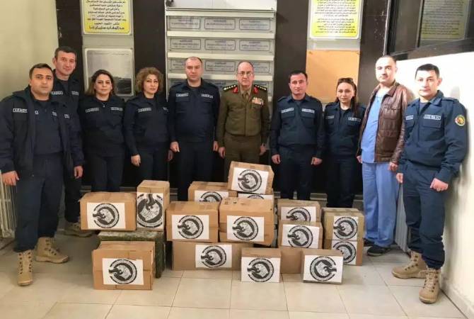Armenian humanitarian mission donates medical supplies to Aleppo hospital