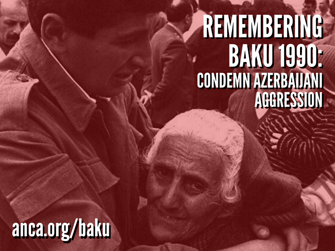 ANCA calls on Congress to condemn Azerbaijani aggression on 30th anniversary of Baku pogroms