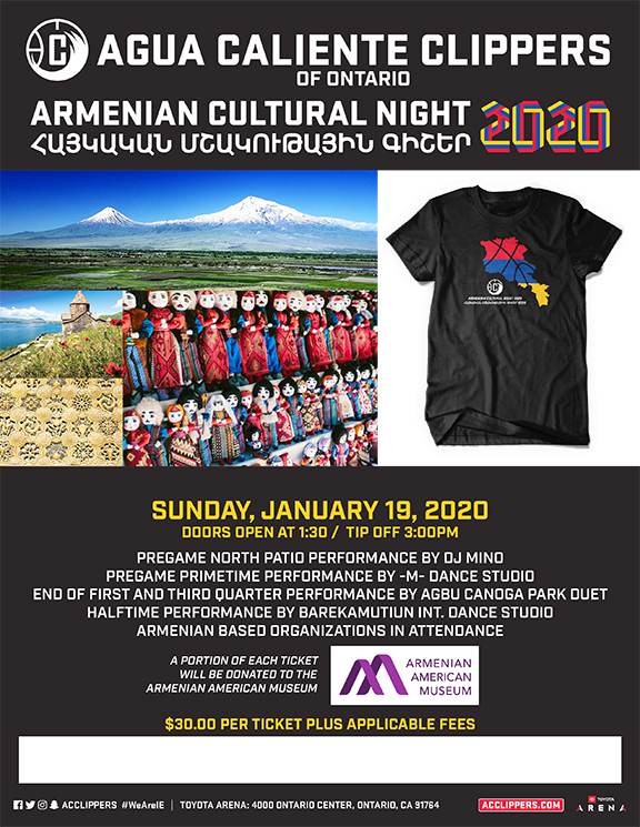 Armenian Cultural Night with Agua Caliente Clippers of Ontario