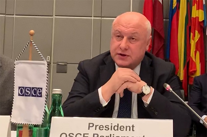 Overarching goal of Parliamentary Assembly to help overcome differences, says President Tsereteli in address to OSCE Permanent Council