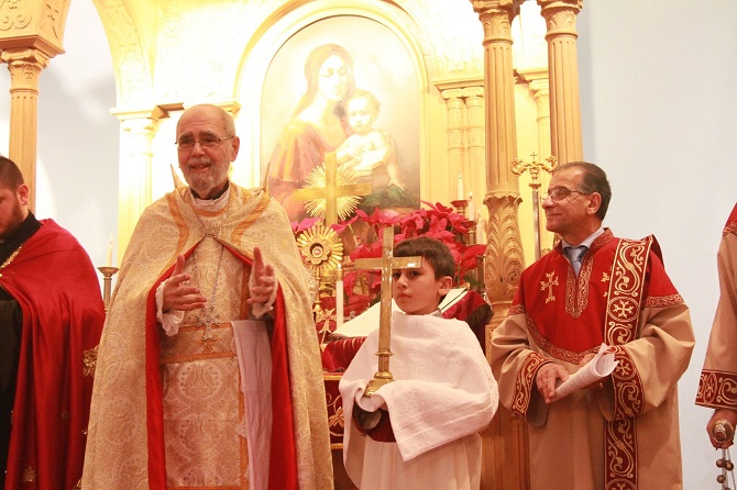 Der Antranig’s grandson Zaven Bell served as godfather of the cross at St. Stephen’s Armenian Apostolic Church (January 6, 2020).