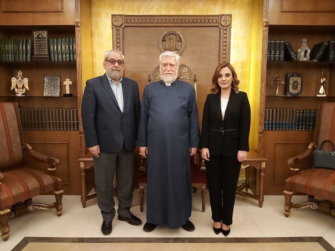Lebanese minister Vartineh Ohanian-Kevorkian visited His Holiness Aram I