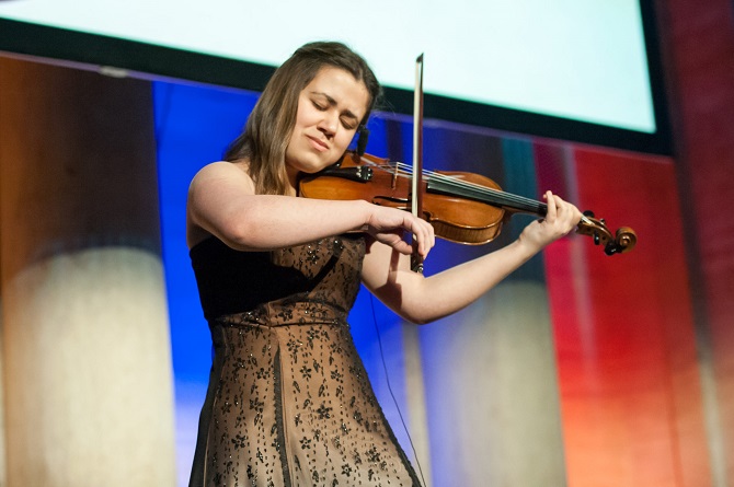 Violinist Polina Sharafyan