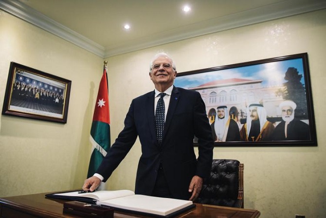 High Representative Josep Borrell visits Jordan in his first visit to the Middle East