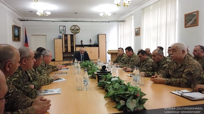 Bako Sahakyan rated high the professionalism of major-general Jalal Haroutyunyan