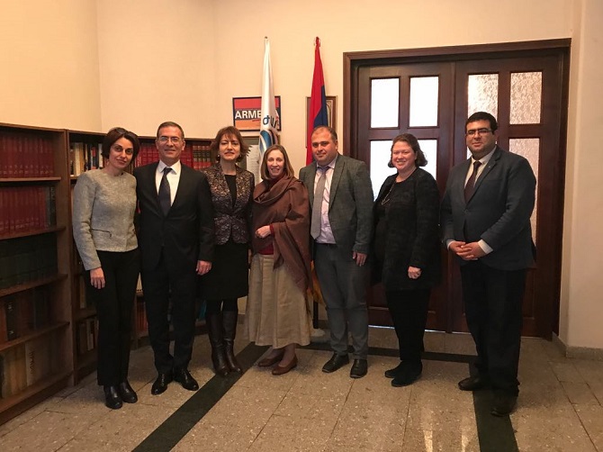 During the meeting the deepening level of Armenia-US interaction, the completion of programs aimed at further development of democracy in Armenia have been discussed