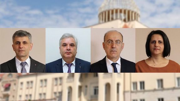 The slate of ARF candidates in Artsakh running for president and parliament