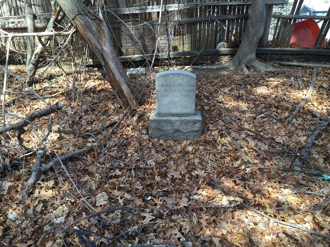 A section of the Oakland Cemetery before the cleanup project