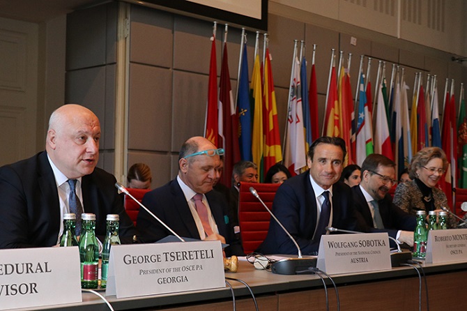 OSCE parliamentarians can build bridges and ensure implementation of commitments, say speakers at Winter Meeting opening