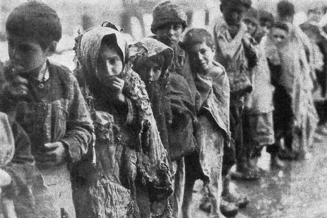 The deportations officially aimed to move the entire Armenian population to steppe areas in northern Mesopotamia and Syria, but in reality they intended to exterminate the Armenians