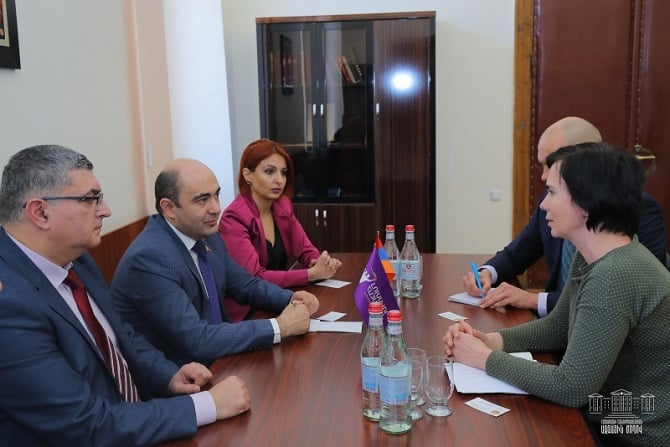 Representatives of RA NA Bright Armenia faction meet with Ambassador of Lithuania to RA