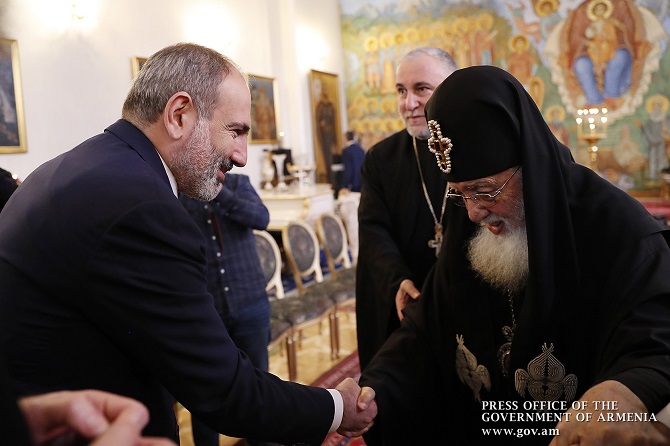 PM Pashinyan meets with Catholicos-Patriarch of All Georgia