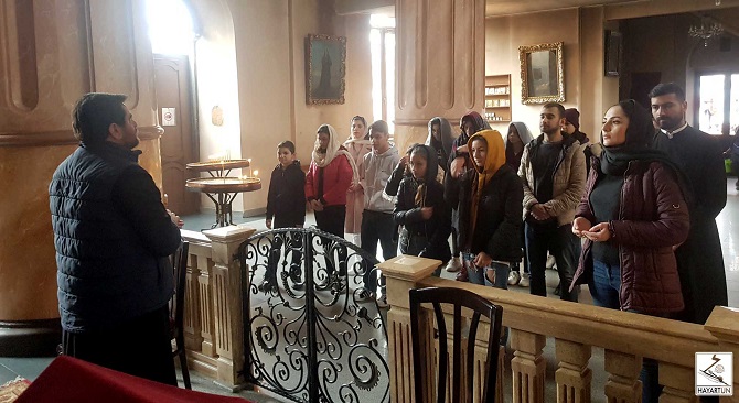 Visit of volunteers of the Youth Department of Armenian Diocese in Georgia to Mtskheta