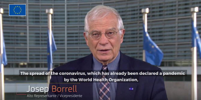 Video message by HR/VP Josep Borrell on Coronavirus outbreak
