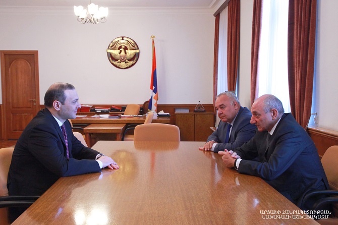 Artsakh Republic President received secretary of the Republic of Armenia Security Council