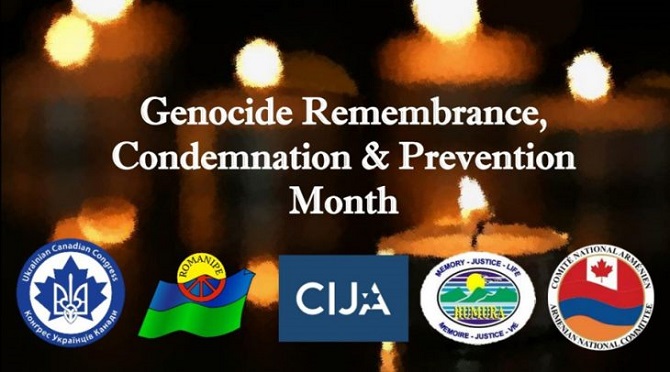 Genocide remembrance, condemnation and prevention month: Amid growing instances of online hate, organizations call on the Government of Canada to take action