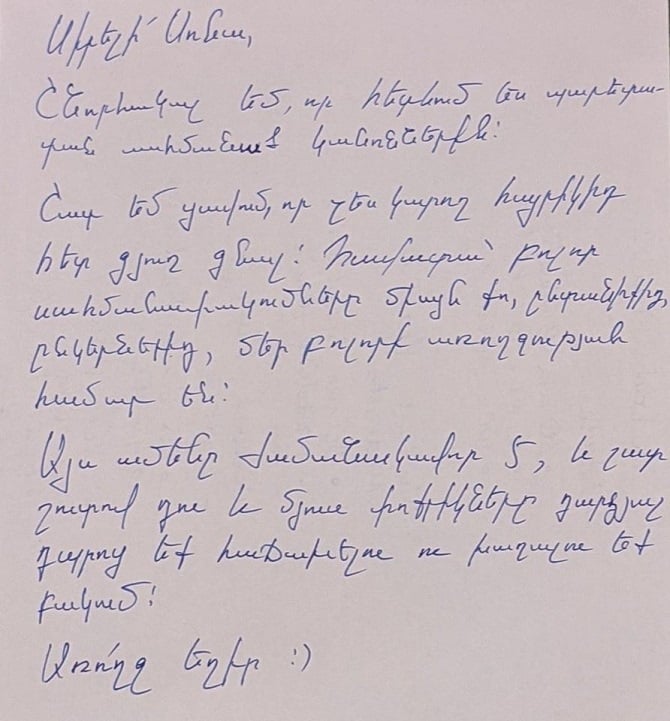 Deputy PM Tigran Avinyan’s response to Sona