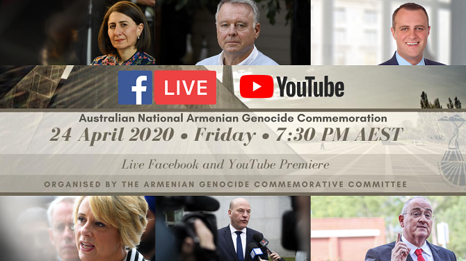 Australian political leaders to join streamed National Commemoration of the Armenian Genocide this friday