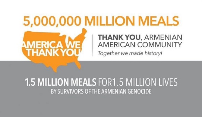 Armenian American community donates over 5 million meals to families impacted by COVID-19