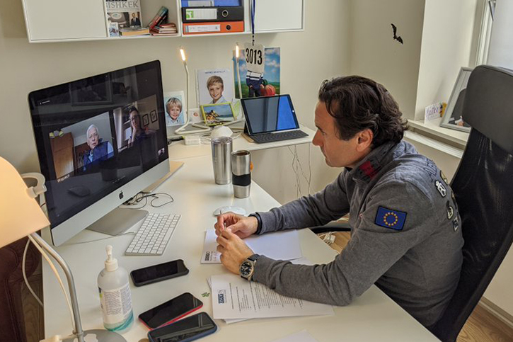 Roberto Montella meets online with PACE Secretary General Wojciech Sawicki and NATO PA Secretary General Ruxandra Popa, 8 April 2020