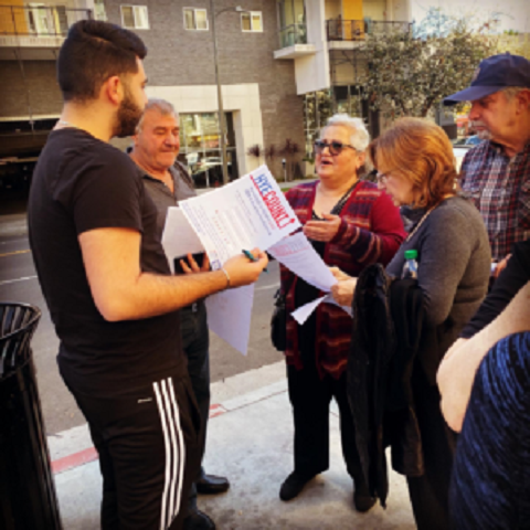 HyeCount coordinators joined the Los Angeles Tenants Union to speak with local Armenian residents in early February, 2020
