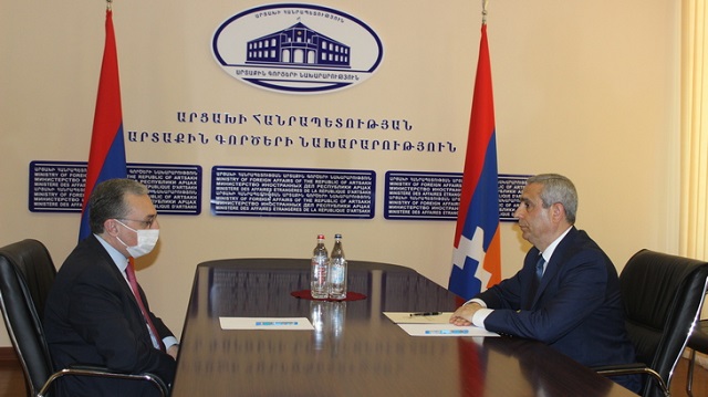 The Foreign Ministers of Artsakh and Armenia touched upon the process of peaceful settlement of the Azerbaijan-Karabakh conflict