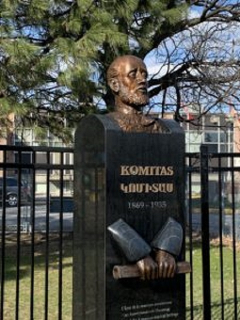 Statue of Komitas in Montreal