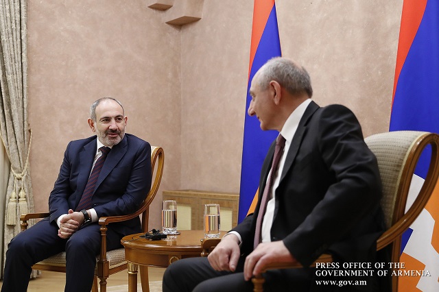 ‘May 9 Victory and Shushi Liberation instill confidence in our abilities, in our present and future’: Nikol Pashinyan meets with Bako Sahakyan