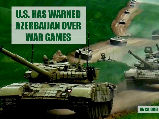 U.S. has warned Azerbaijan over war games