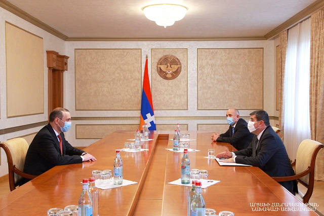 Artsakh Republic President received secretary of the Security Council of the Republic of Armenia