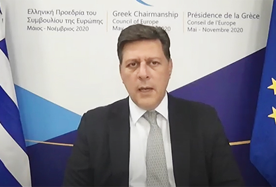 Miltiadis Varvitsiotis: restrictions imposed in situations of health crisis must be ‘necessary, temporary, proportionate and under constant review’
