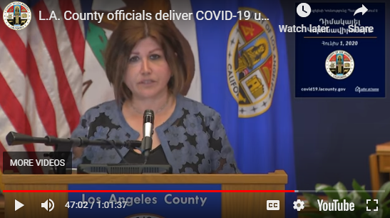 LA County Public Health Dept. COVID-19 Armenian update- 6/1/2020