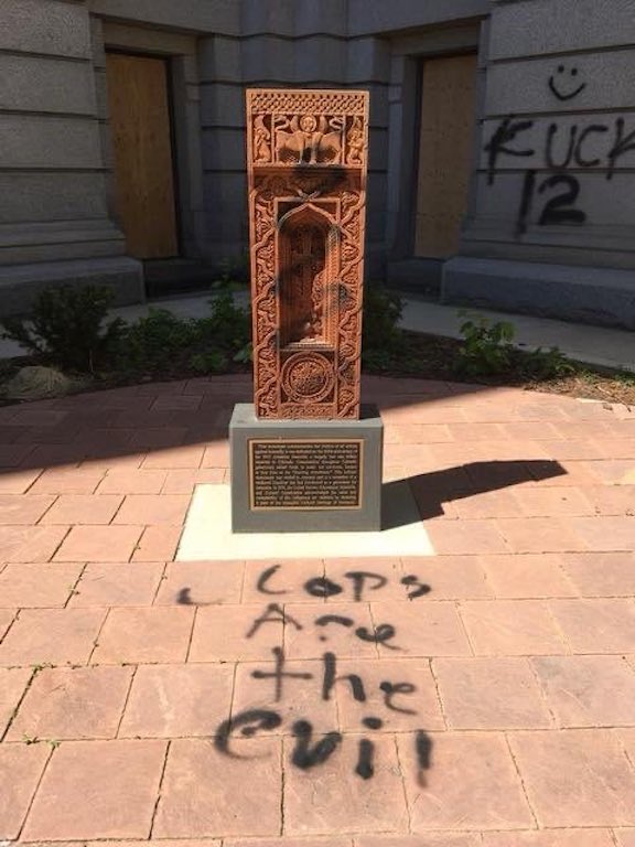 Denver Genocide Memorial part of mass vandalism at Colorado State Capitol