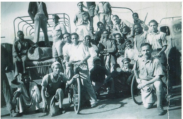 Mkrtich Ulikyan and some of his staff in Sudan