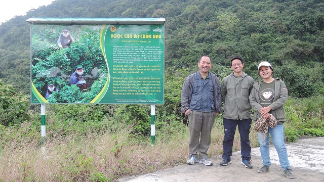 Trang with colleagues at Son Tra Nature Reserve © GreenViet