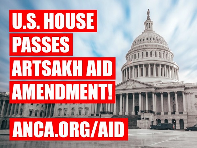 U.S. House passes Artsakh aid amendment