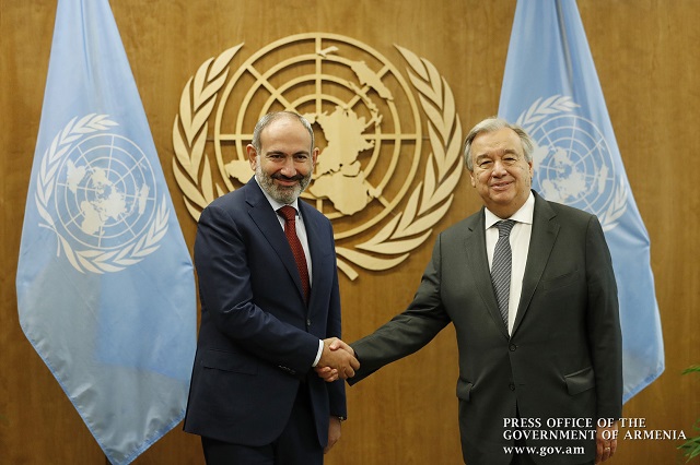 UN Secretary General congratulates Nikol Pashonyan on appointment
