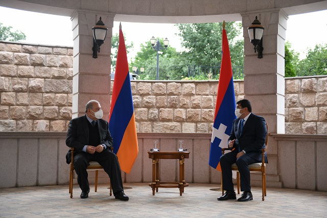 President Armen Sarkissian met with the President of Artsakh Araik Harutyunian: elections proved that Artsakh is not only stout and strong but also a democratic country