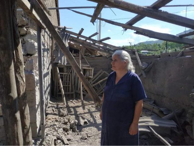 Hayk Chobanyan: ‘More than ten houses were damaged during today’s shellings, bringing the total to thirty homes’