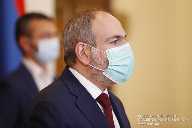 ‘The number of active coronavirus cases are less than 10,000 for the first time since June 14th, do not stop being careful’: Nikol Pashinyan