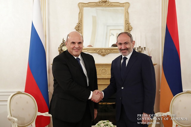Nikol Pashinyan holds private talks with Mikhail Mishustin: Situation on Armenian-Azerbaijani border was discussed