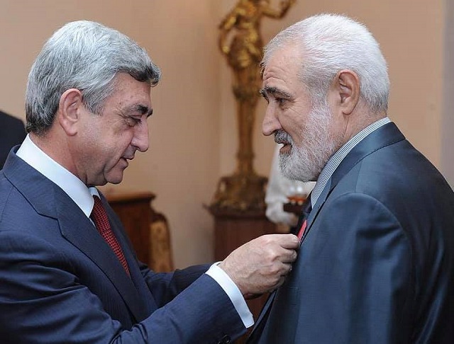 ‘One can hardly overestimate the power of your art, which has its source in the philosophy of “vital energy transfer’: Third President of the RA Serzh Sargsyan congratulates poet Razmik Davoyan on 80th birth anniversary