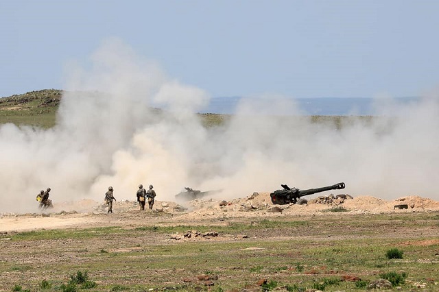 Ignoring the ceasefire announced for humanitarian purposes Azerbaijan attacked the Karakhambeyli area