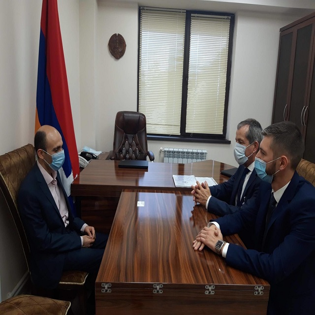Artak Beglaryan received the newly appointed Head of the ICRC Artsakh mission