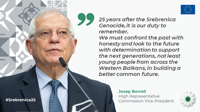 Srebrenica: remembering the past to build a better future together