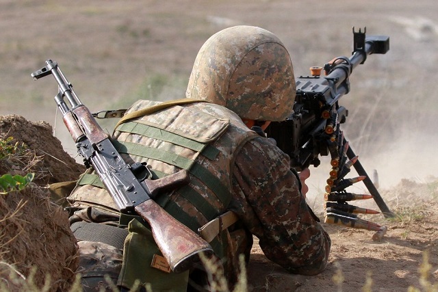 The Azerbaijani Armed Forces opened fire towards the Armenian combat positions
