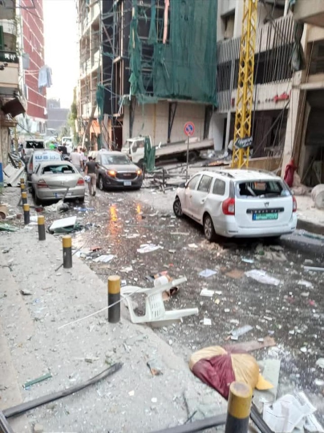 Scenes of destruction the day after the devastating blast
