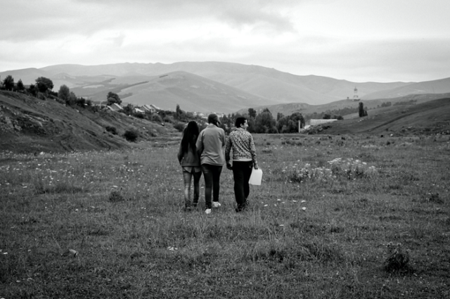 Local kids carrying spring water home. Chambarak, Armenia, 2015 From Lilit Danielyan’s “Villagers” series