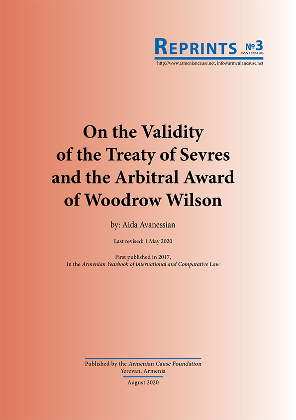 On the Validity of the Treaty of Sevres and the Arbitral Award of Woodrow Wilson