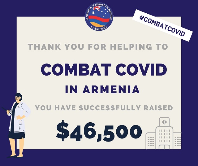 Armenian-Australians raise over forty-five thousand dollars #CombatCovid in Armenia as attention shifts to Lebanon